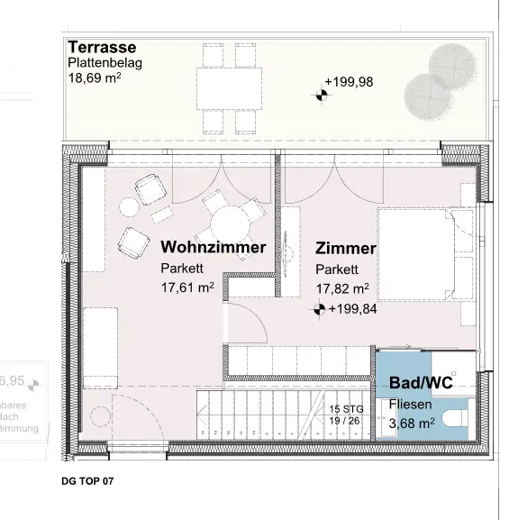 Grundriss Top 7 Dachgeschoss